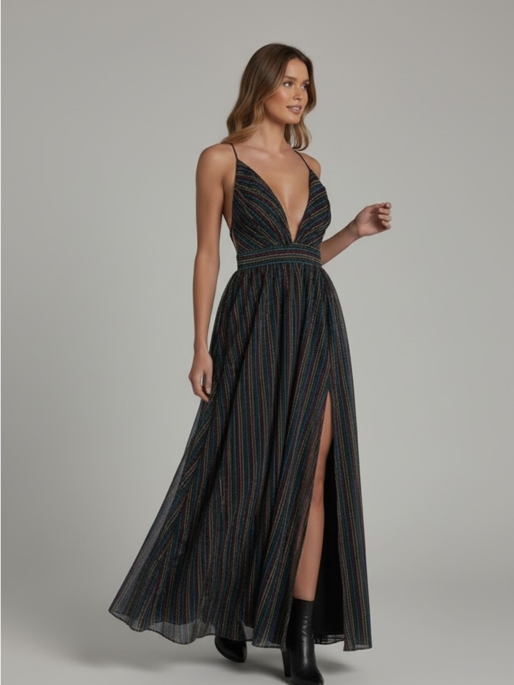 Sparkle ✨ Maxi slit dress - Picture 3 of 3